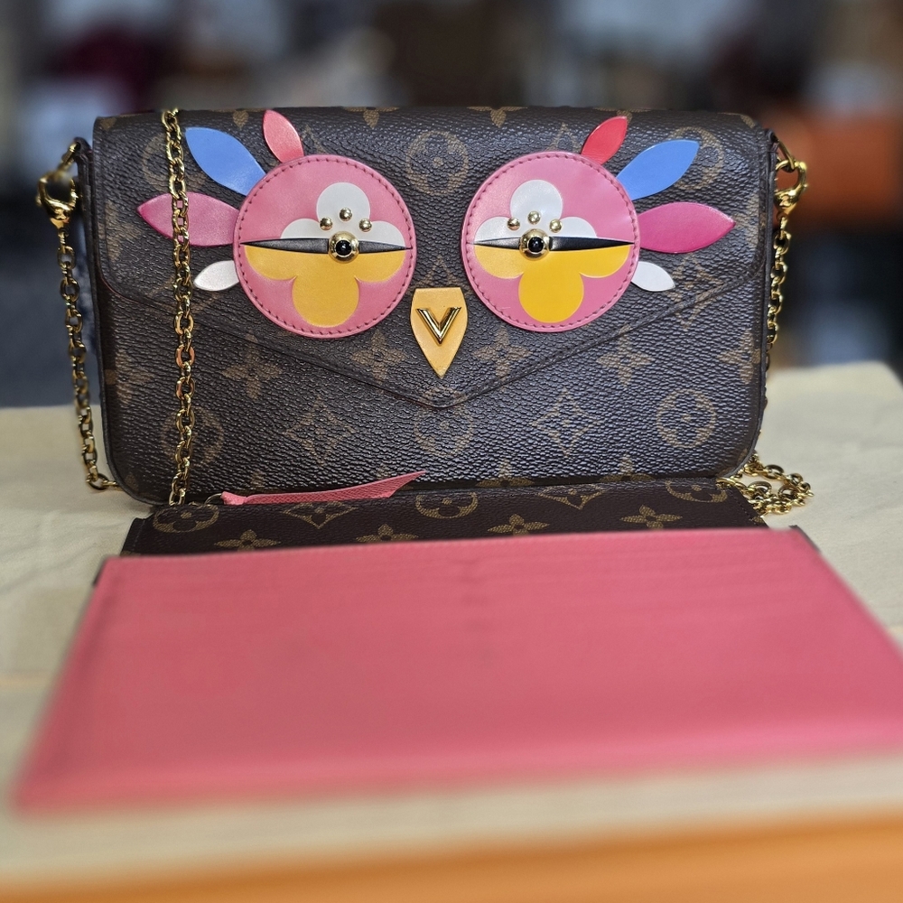 👜Louis Vuitton Felicie Pochette Limited Edition Lovely Birds Monogram Canvas👜